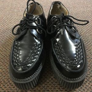 T.U.K Black Platform Creepers